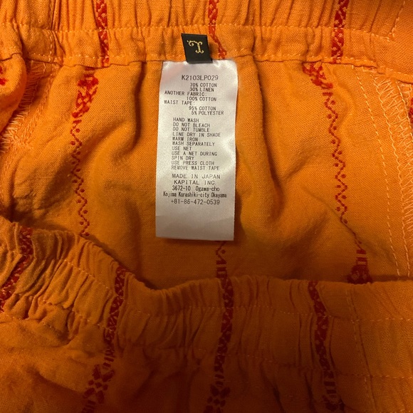 KAPITAL SIAM stripe EASY PANTS - Picture 4 of 6